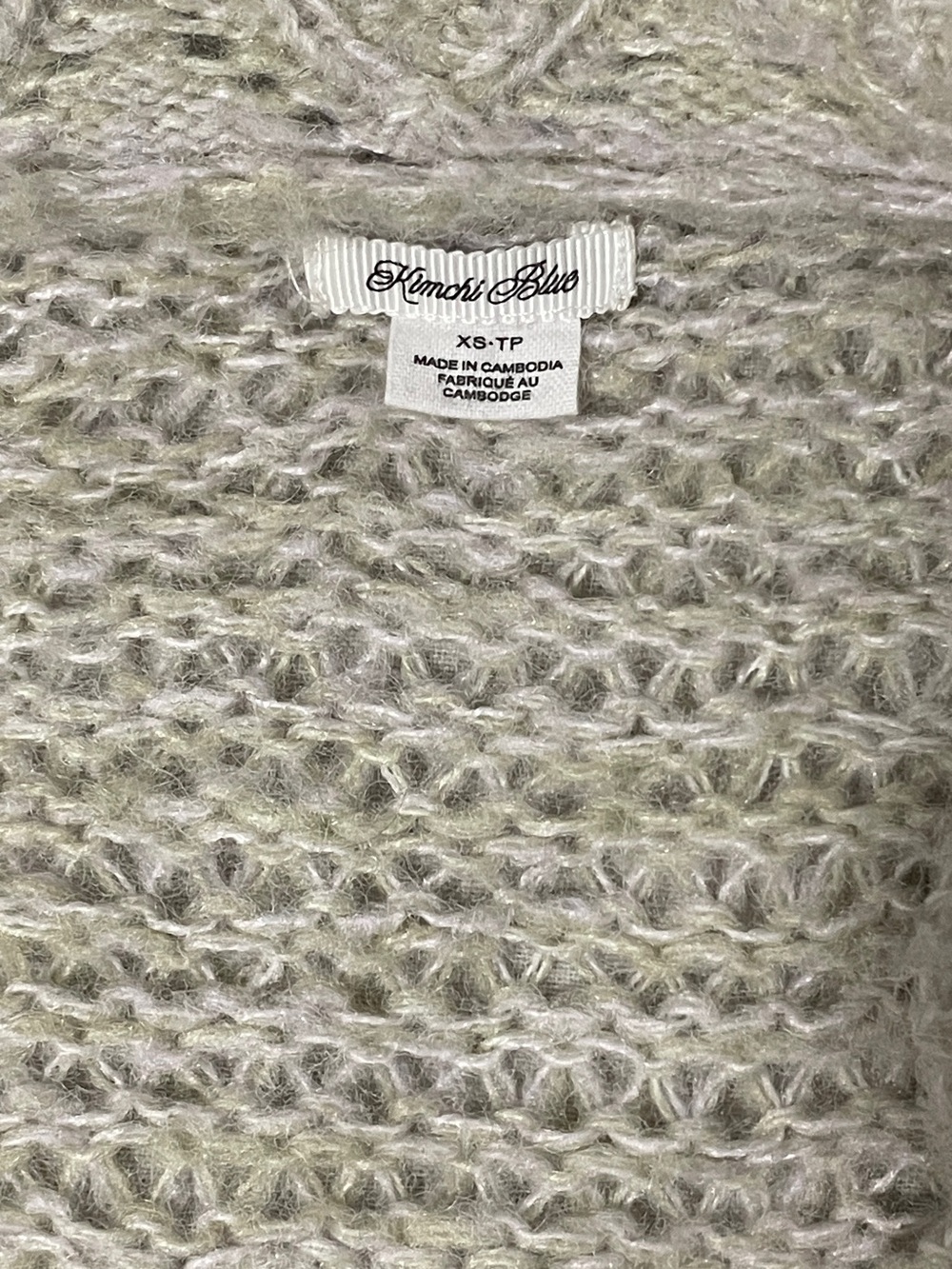 ✰ Kimchi Blue Light Olive Open-Weave V-Neck Cardigan ✰ - Picture 3 of 7
